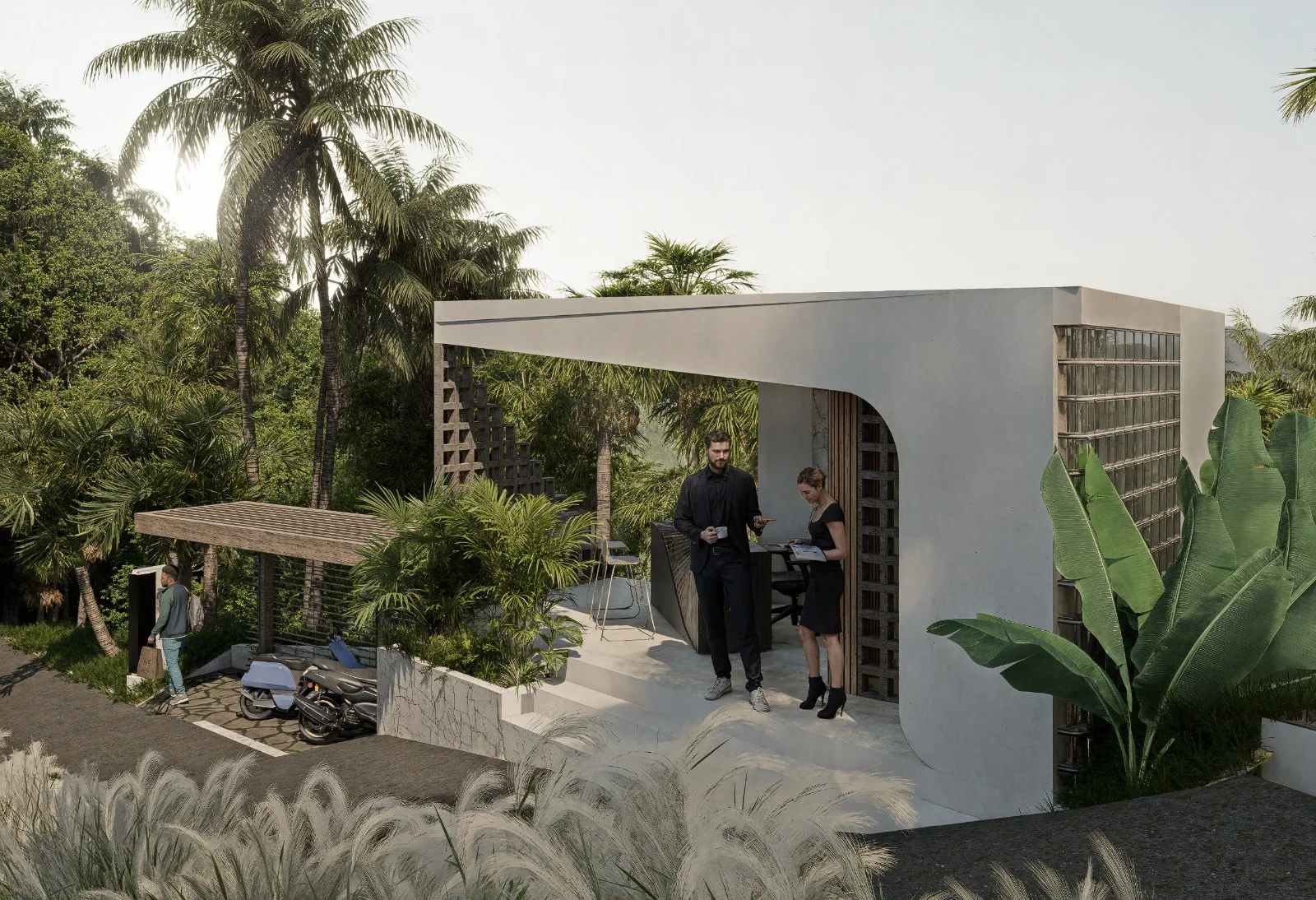 Aurea arrival pavilion