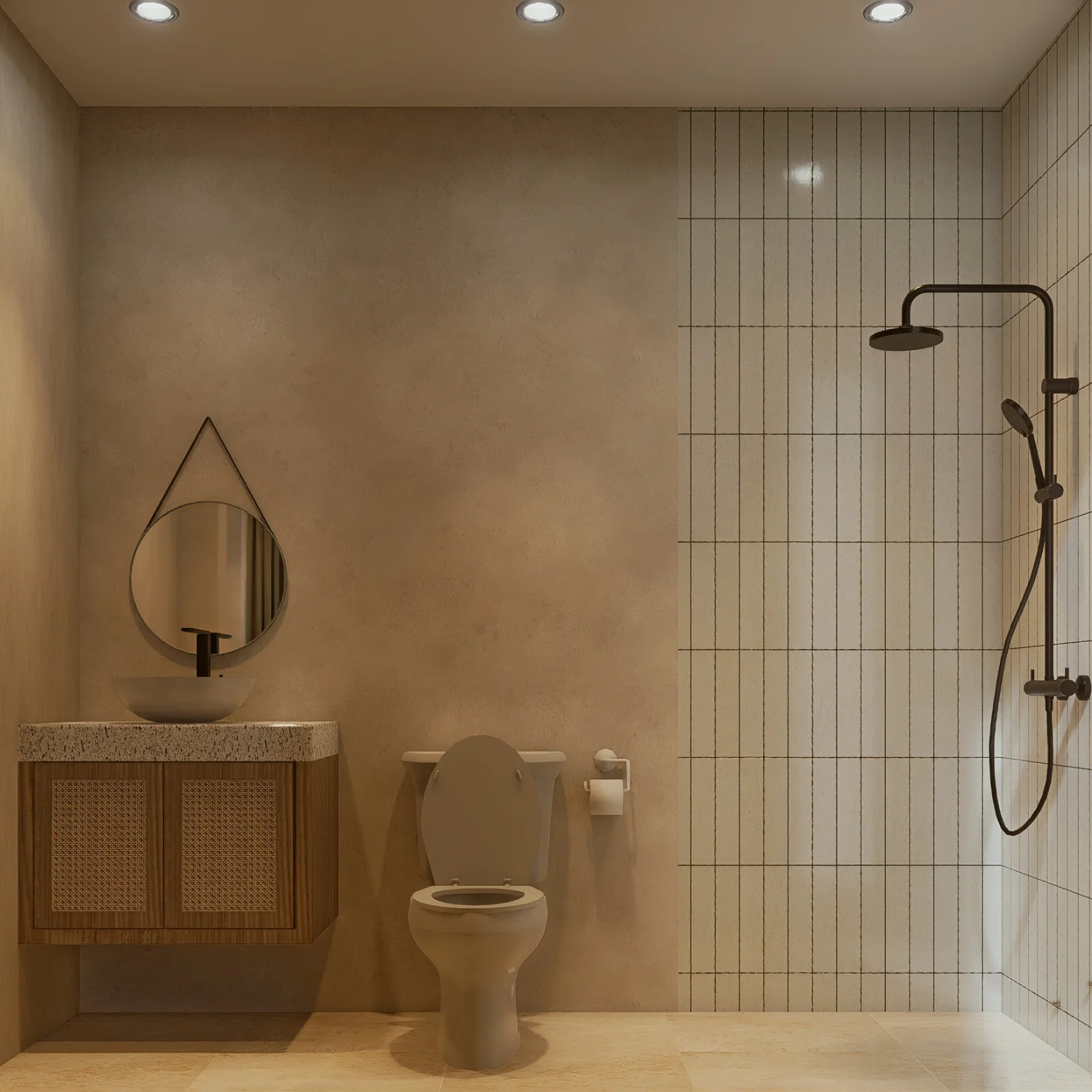 Warm interior at Aurea Villas